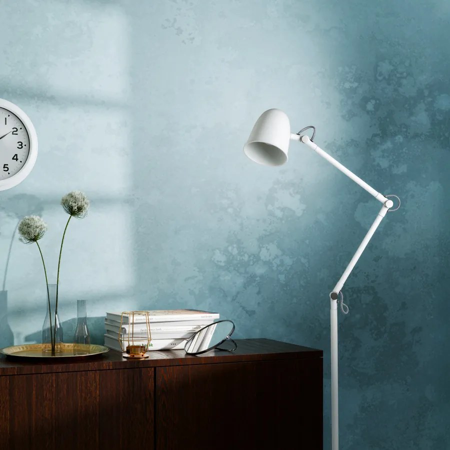 RENDL DANNY állólámpa fehér matt nikkel 230V LED E14 5W