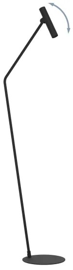 Eglo 900909 - LED Állólámpa ALMUDAINA LED/5W/230V 3000K fekete