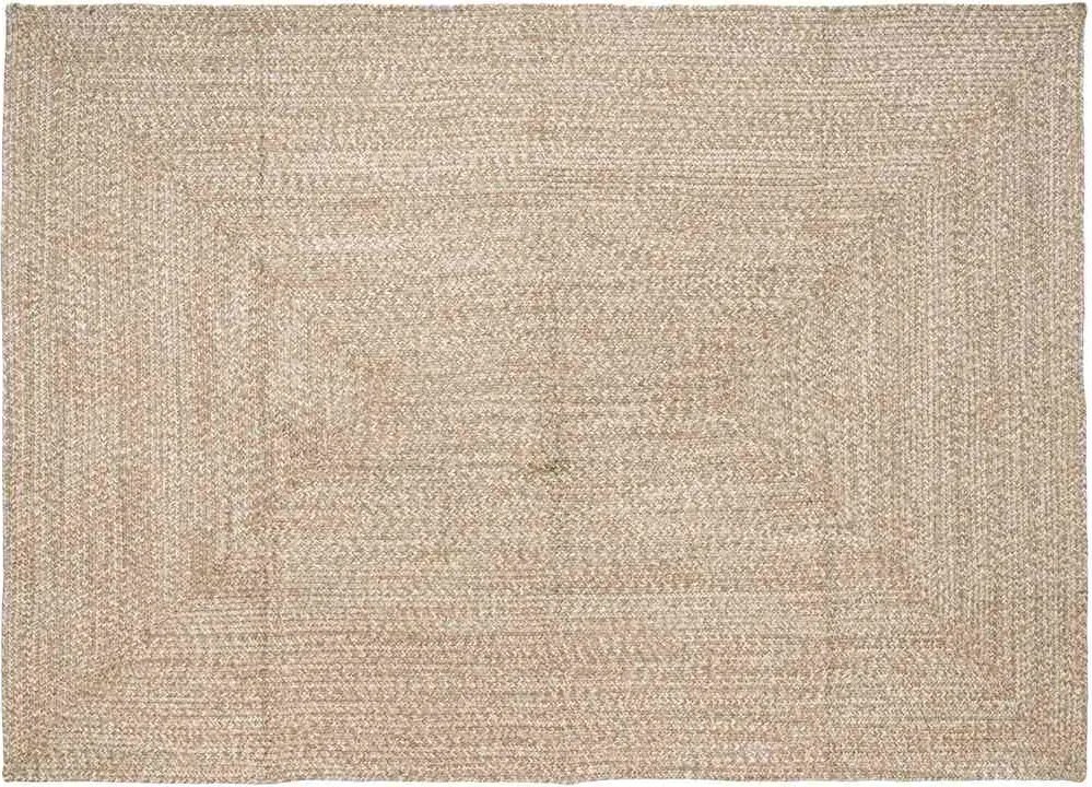 vidaXL Területszőnyegek Természetes és Fehér 200 x 290 cm Juta