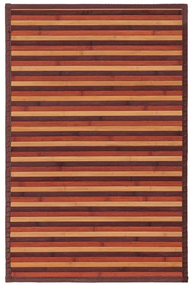 Mustársárga-barna bambusz szőnyeg 60x90 cm – Casa Selección