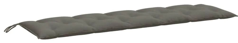 melange sötétszürke szövet kerti padpárna 180 x 50 x 7 cm