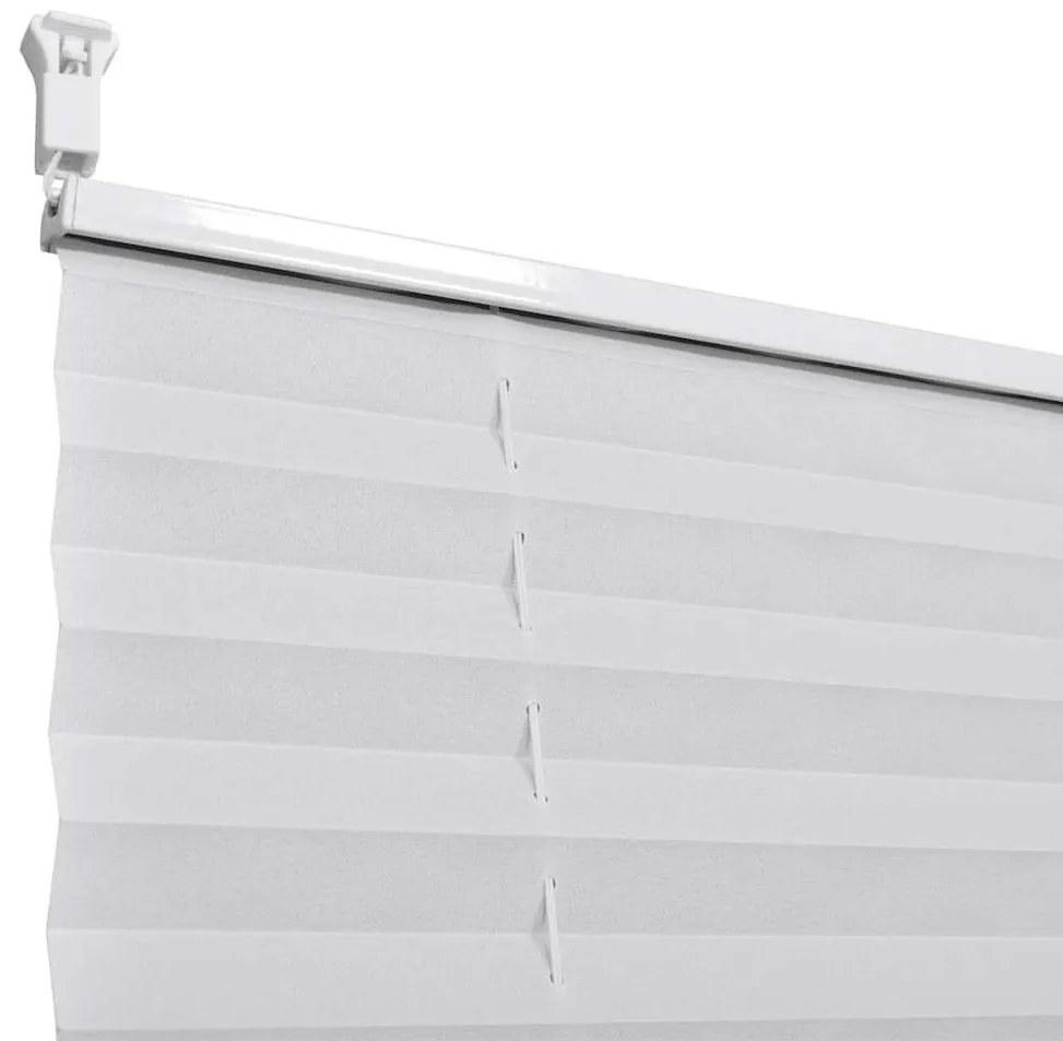 Plisse Roló 70 x 125 cm Fehér Redős Roló