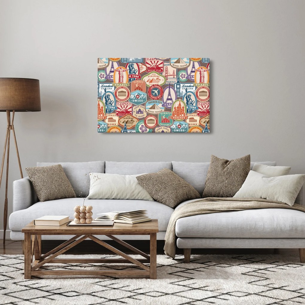 Egy utazó képe (90x60 cm)