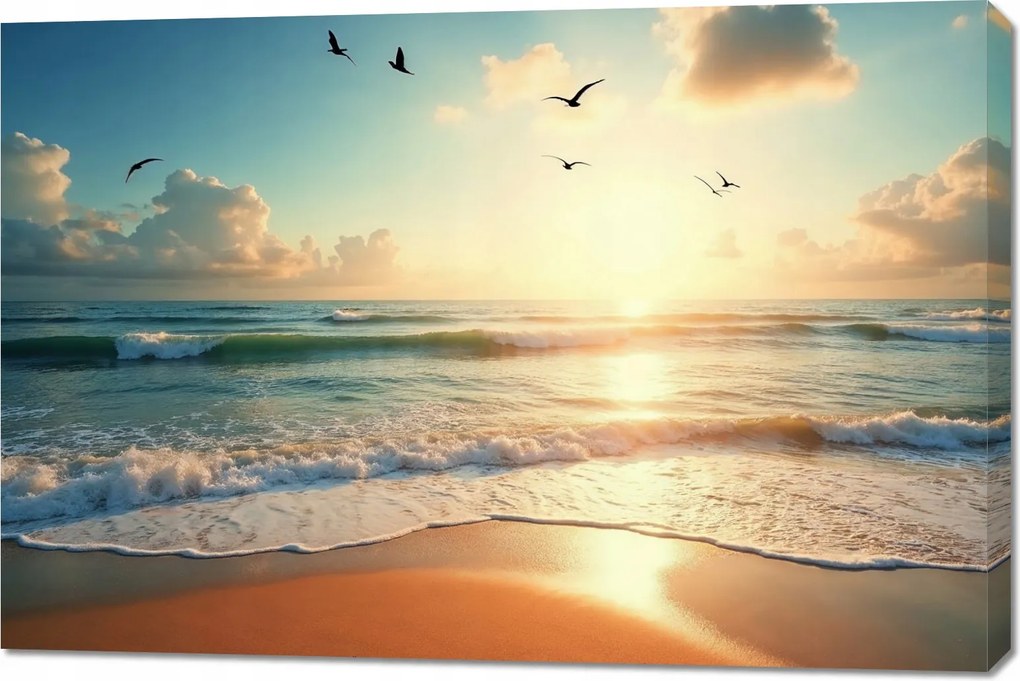 Vászonkép 120x80cm Vászonkép Hálószoba Nappaliba Panoráma Tenger 2