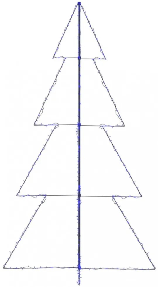 vidaXL 360 LED-es beltéri/kültéri kúp alakú karácsonyfa 143 x 250 cm