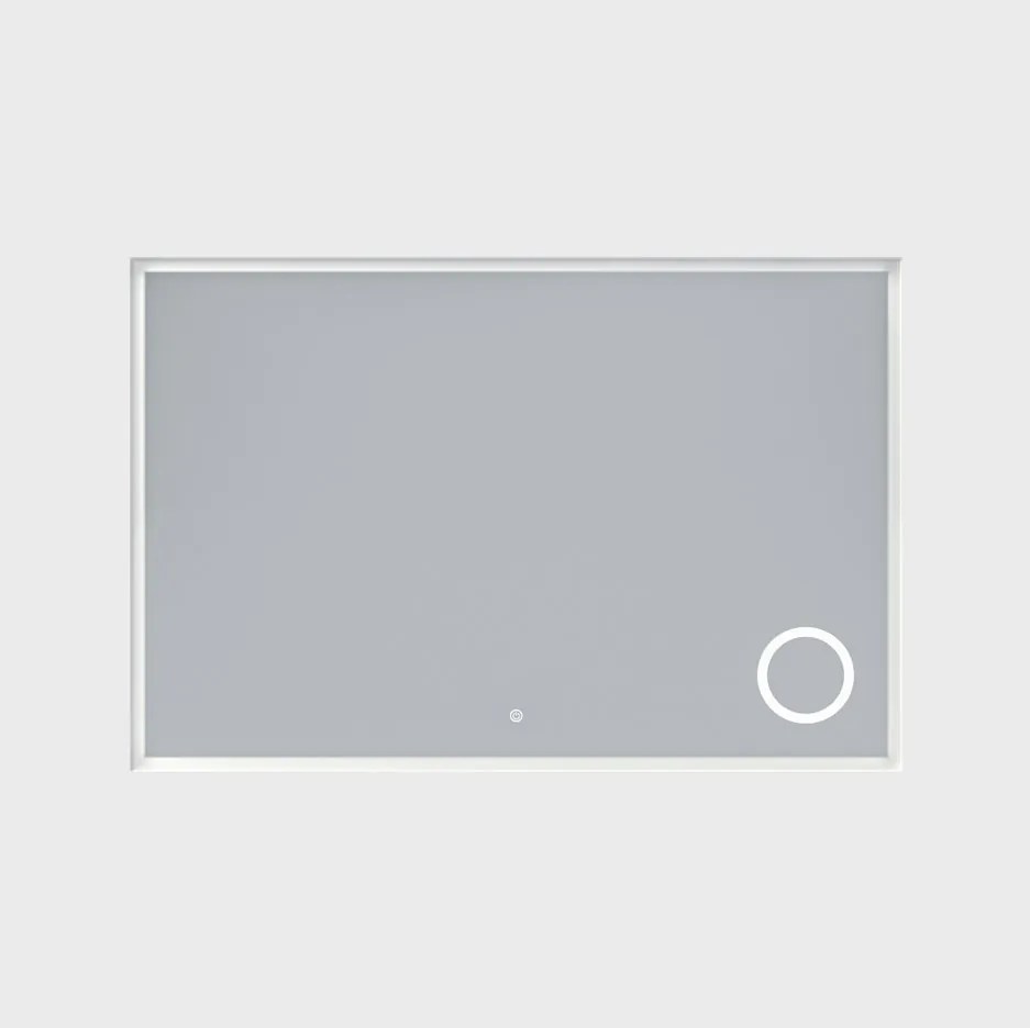 Erga Luna, LED tükör 120x80cm kozmetikai tükörrel 3x nagyítás, 3105 lm, 6500K, első/hátsó világítás, ERG-V01-124-1280-00