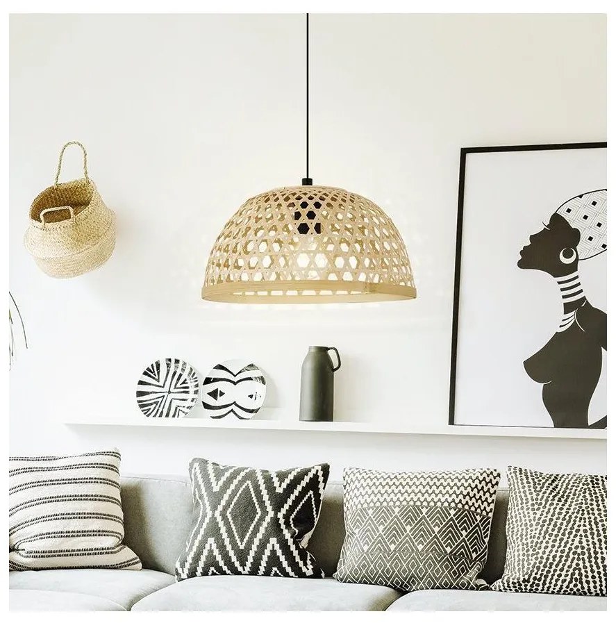 Eglo 43253 - Csillár zsinóron CLAVERDON 1xE27/40W/230V átm.370mm