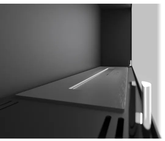 InFire - Fali BIO kandalló 44x91 cm 3kW fekete