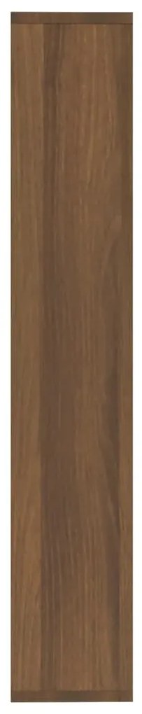 barna tölgyszínű szerelt fa fali polc 36 x 16 x 90 cm