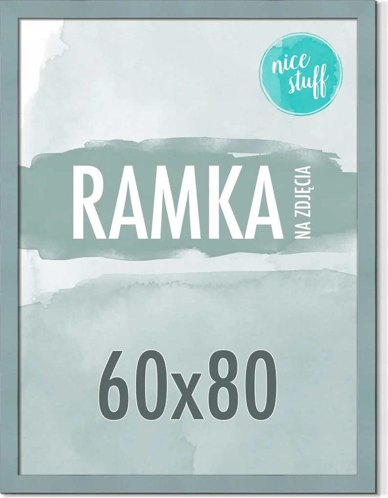 Képkeret 60x80 Képkeret 80x60 Képkeret poszter Szürke-kék