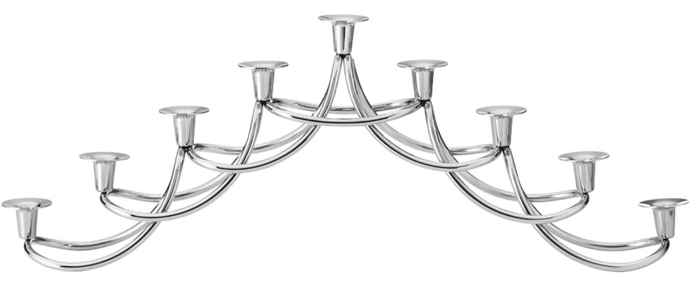 Rozsdamentes acél gyertyatartó Harmony Menora - Georg Jensen