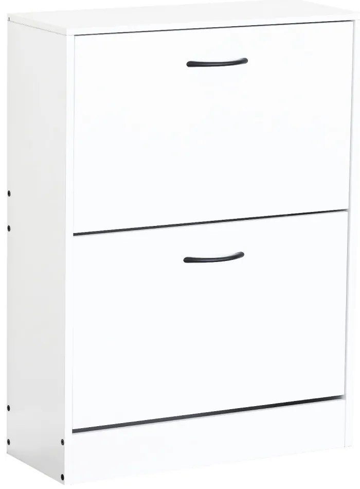 BOTNIX cipőtartó, 2 polc, fehér