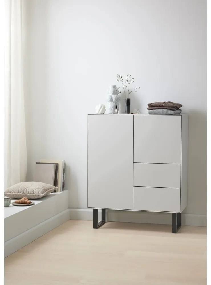 Világosszürke magas komód 91x111 cm Edge by Hammel – Hammel Furniture