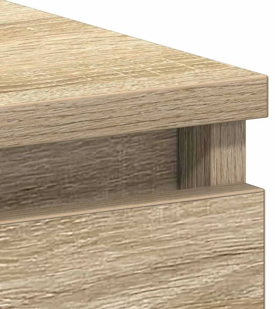 sonoma tölgy színű szerelt fa íróasztal 90 x 45 x 76 cm