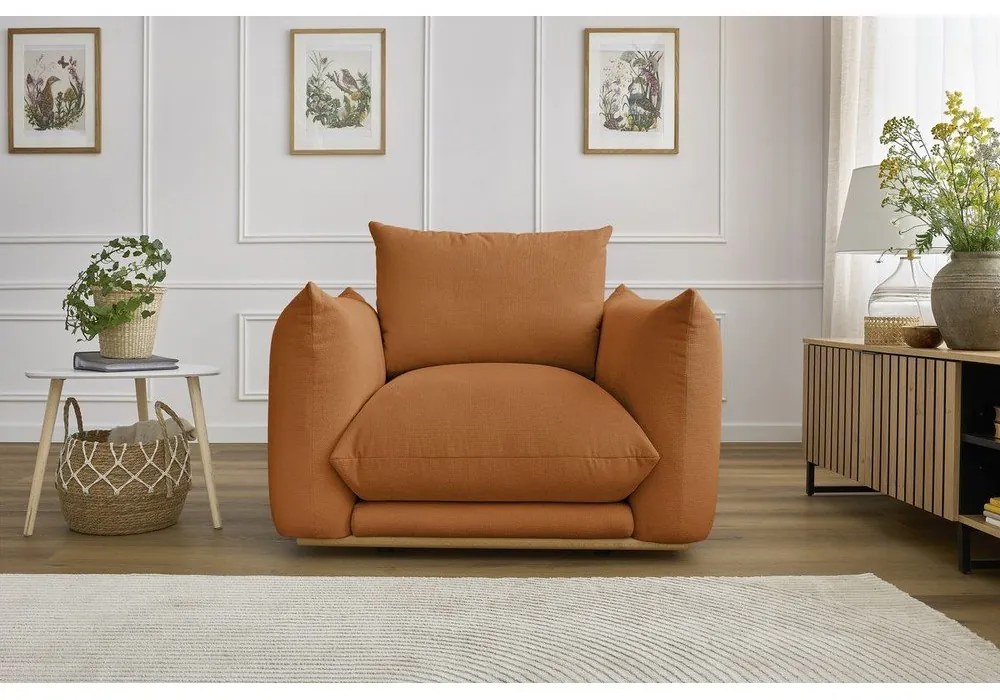 Narancssárga fotel Ernest – Bobochic Paris