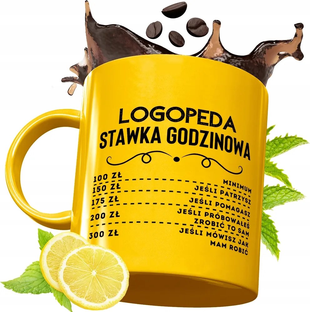 Prémium Arany Bögre Logopédusnak Ajándék Nyomtatott Fotóval