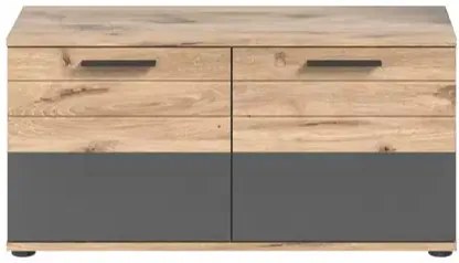 Mason cipőtároló pad nox tölgy - bazaltszürke