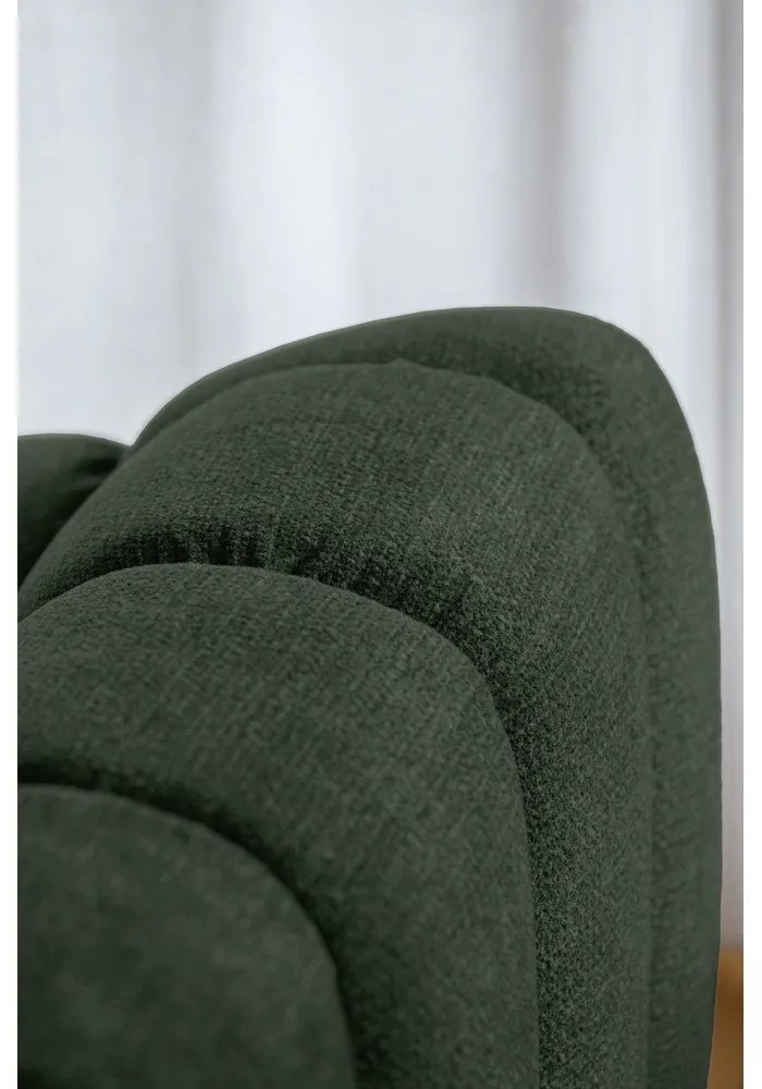 Sötétzöld sarokkanapé (jobb oldali-U alakú) Shell – Miuform