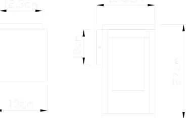 Globo 3135W - Kültéri fali lámpa CANDELA 1xE27/40W/230V IP44