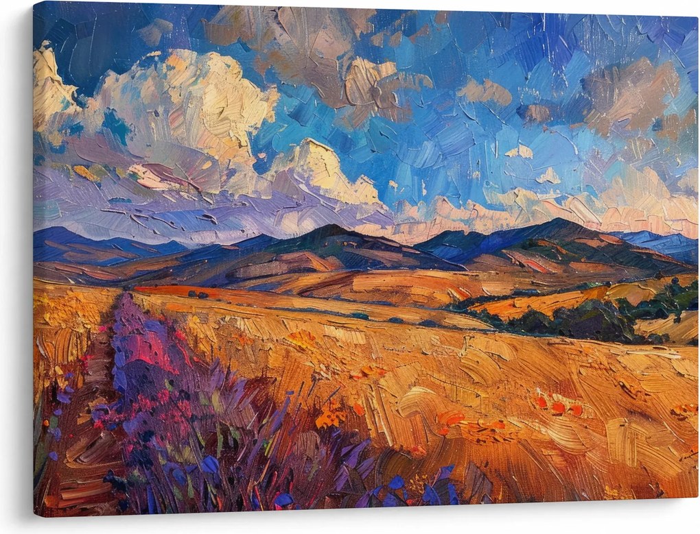 Kép - Olajfestmény tájkép (70x50 cm)