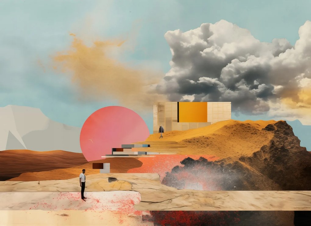 Poszter 55x40cm Építészet a rendetlenségben