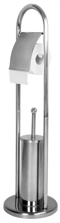 AQUAMARIN Fürdőszoba WC szett 81 x 22 x 22 cm ezüst