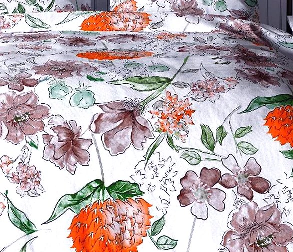 Krepp pamut ágynemű Homa TORRY ART ORANGE 2 részes 140x200 cm