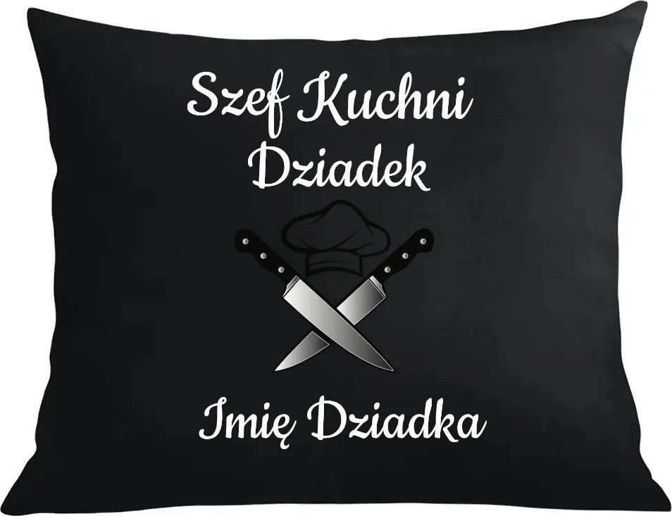 Párna párnahuzat Legjobb Konyhafőnök Nagypapa+Nagypapa neve