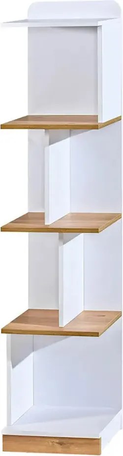 Polcos tároló könyvespolc 36x36x180cm fekete KH09-1