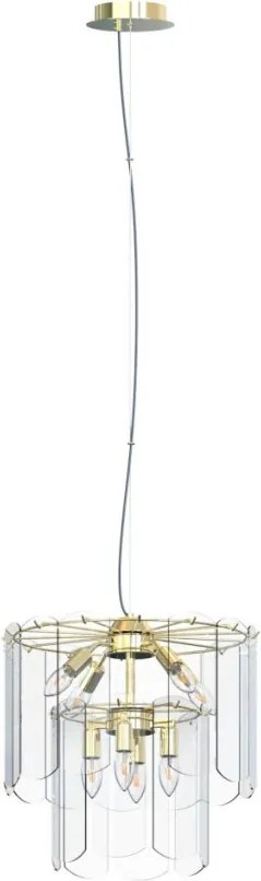 ZUMA LINE MD3523-8M-EGN NIRA Modern Függesztett Lámpa Arany E14 IP20