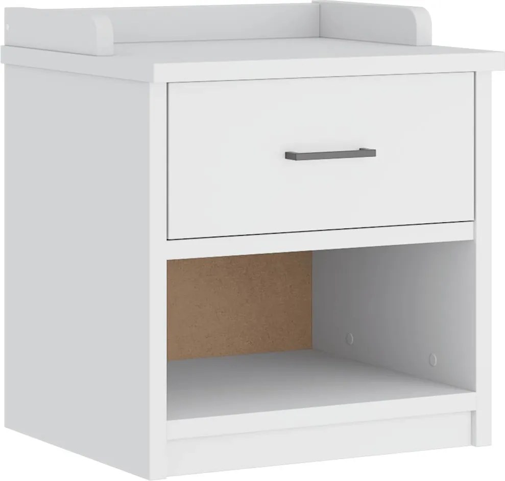 vidaXL SANDNES fehér tömör fenyőfa előszobapad 45x40x50 cm