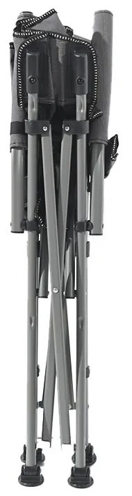 Leziter Comfort karfás horgász szék pohártartóval szürke