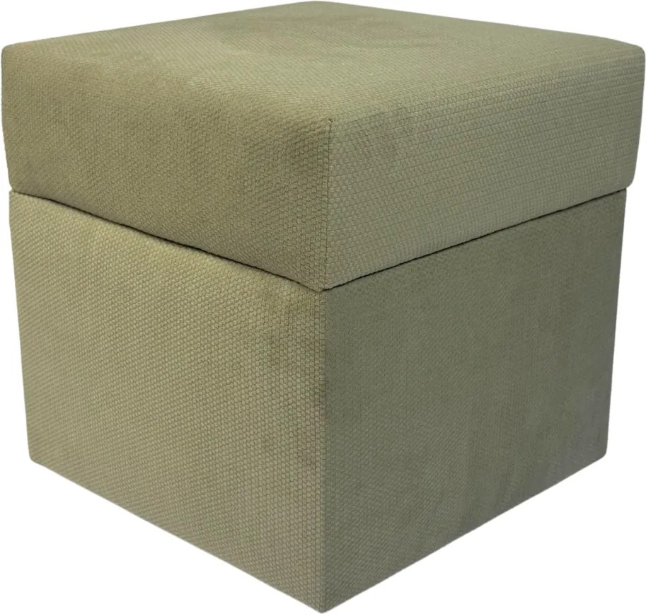 Négyzet alakú nyitható puff finom plüss Cappuchino kivágásokkal