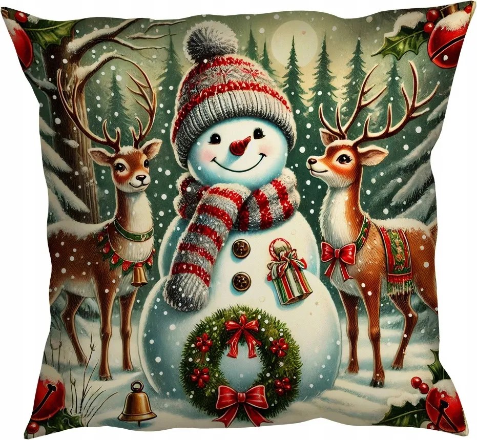 Karácsonyi díszpárnahuzat 45x45 díszpárnahuzat