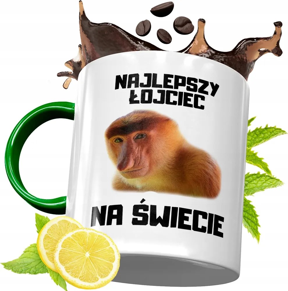 Zöld Bögre Apukának Születésnapi Ajándék fényképes nyomtatással