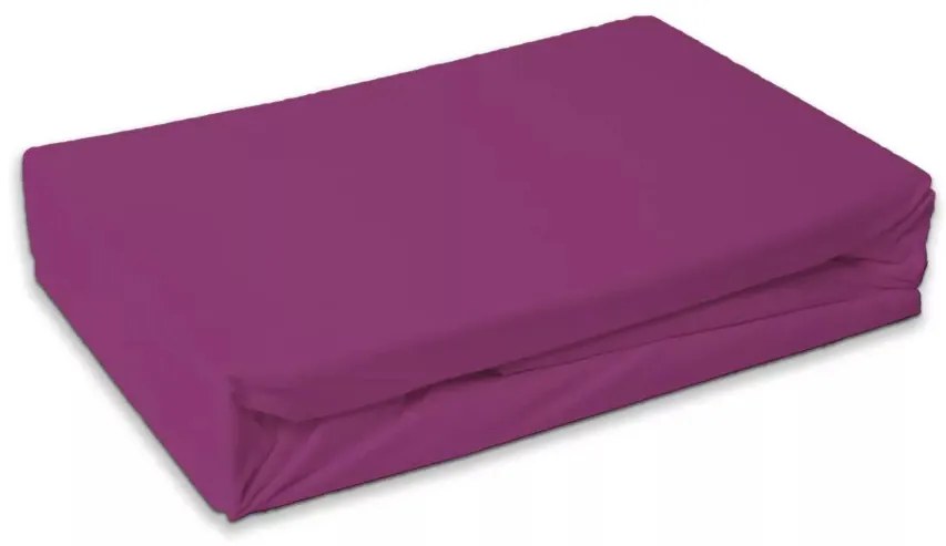 Lila Purple Orchid frottír gumis lepedő 180x200 cm