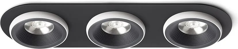 RENDL SHARM R III zápustná černá/bílá 230V LED 3x10W 24° 3000K