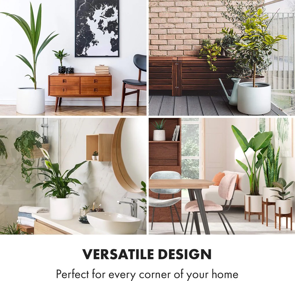 Fox & Fern Gendt, virágcserép, fiberstone, beltér/ kültér