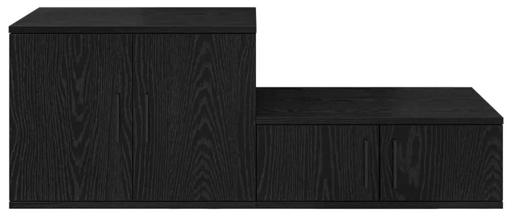 Fekete Tárolószekrény 108x41x40 cm Műszaki Fa