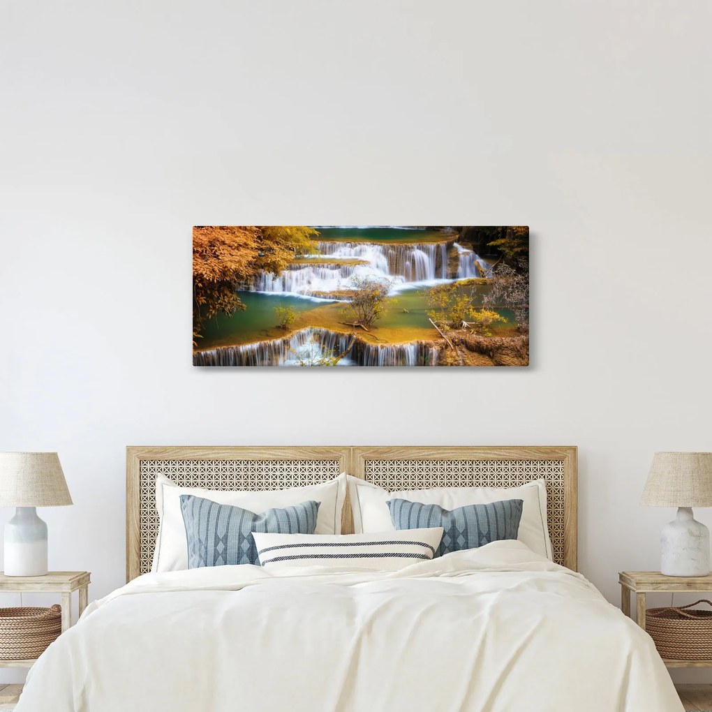Kép - Huay, Mae, Khamin, vízesés, Thaiföld (120x50 cm)