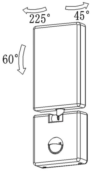 Faro B PIR - LED fényvető fény érzékelővel FARO LED / 15W / 230V IP65 fehér