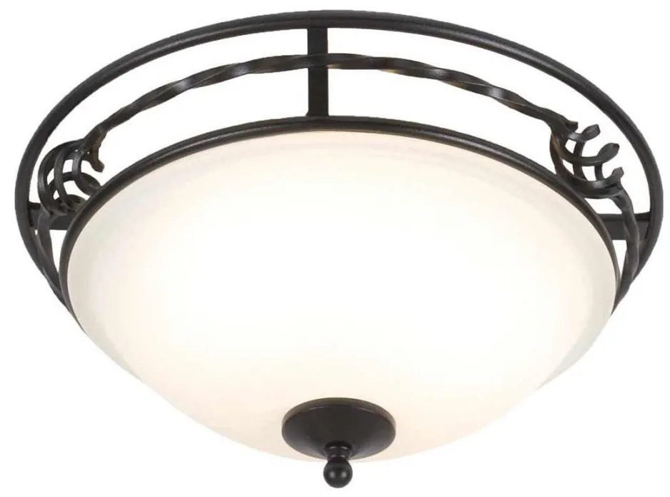 Elstead PB-F-A-BLACK - Mennyezeti lámpa PEMBROKE 2xE27/60W/230V