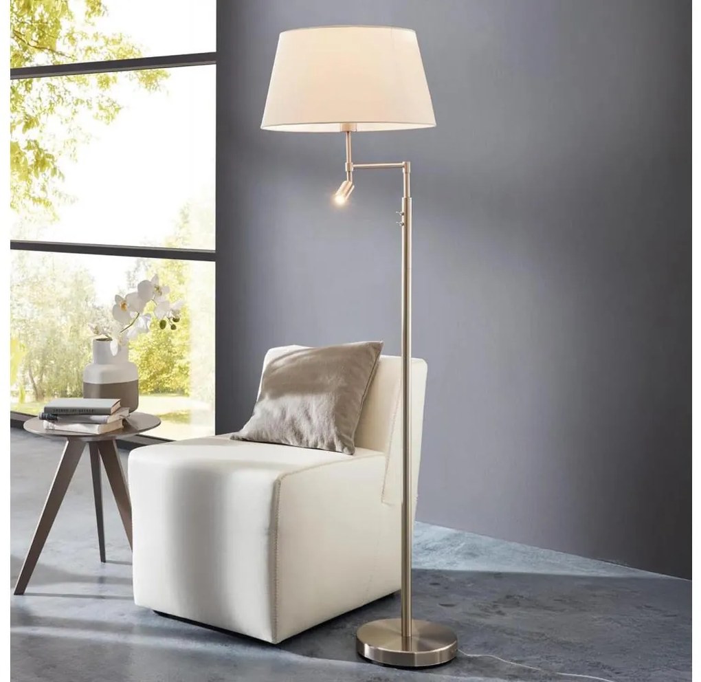 Eglo 94946 - Állólámpa SANTANDER 1xE27/60W + 1xLED/2,1W