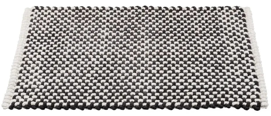 Fekete-fehér textil fürdőszobai kilépő 50x80 cm Covelo – Wenko