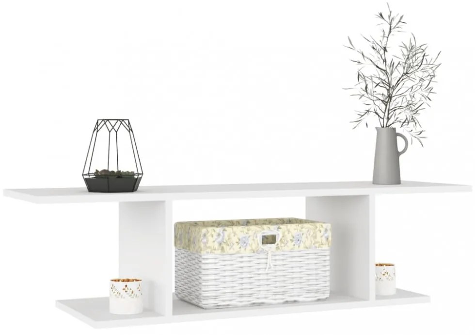 fehér falra szerelhető TV-szekrény 103 x 30 x 26,5 cm