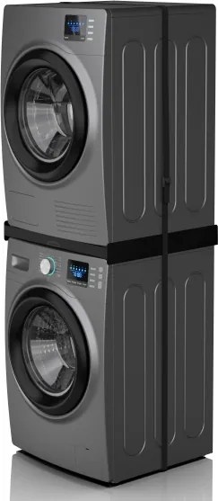 Meliconi 656138 - 70 cm-es távtartó mosógéphez és szárítógéphez, fekete