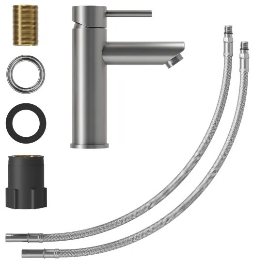 Mosdócsaptelep RINGSTED 17,8 cm porbevonatos szürke