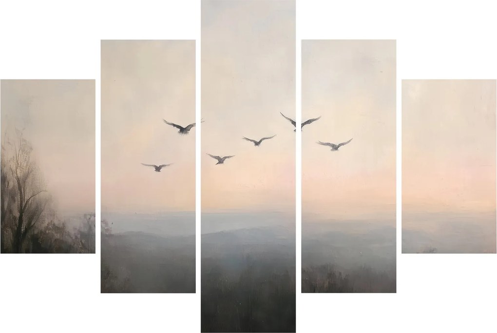 Kép - Madárcsapat (150x105 cm)