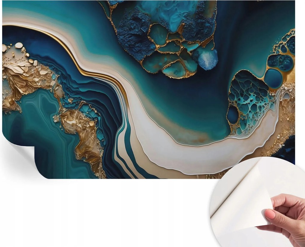 Fali fotótapéta előszoba konyhába Színes absztrakt 416x254 cm