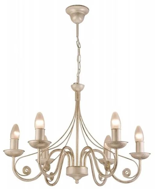 Lamkur Csillár láncon DONATO 6xE14/40W/230V LM 6.29 BIAŁY
